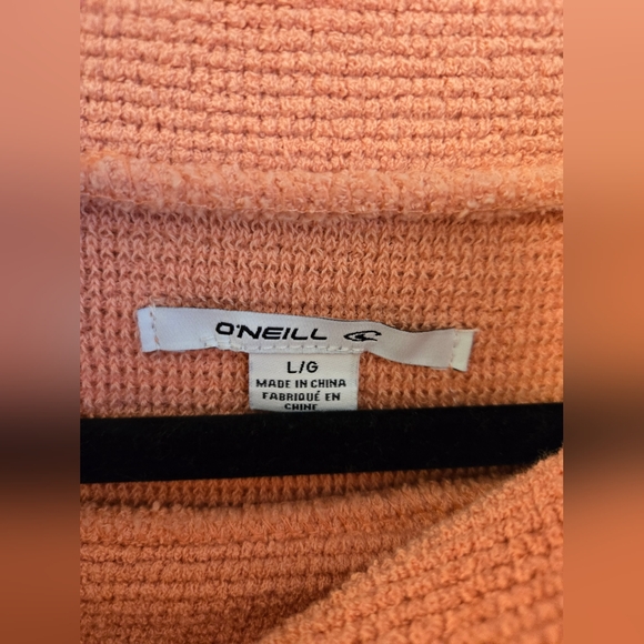 O'Neil Throw It On Mock Neck shirt dress, large, canyon clay colour. Like new - Picture 3 of 9